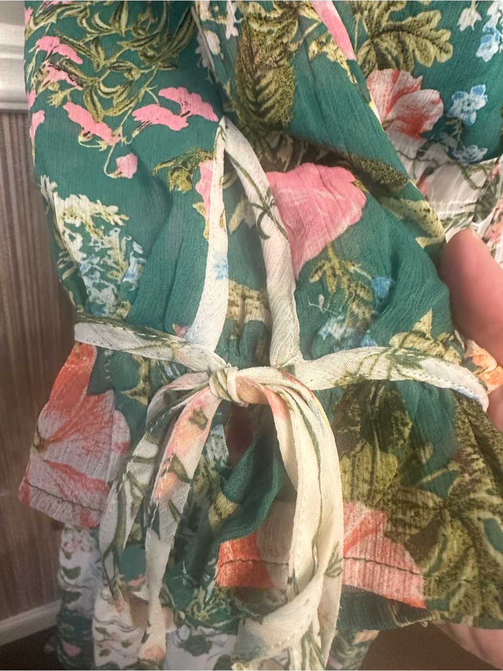 Fig & Flower Floral Cottagecore Peasant Midi Dress Women’s Medium NWOT Boho - Picture 8 of 14